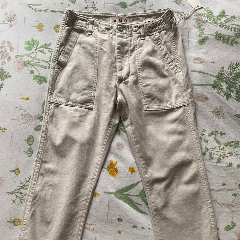 Amo Vintage White Army Pants